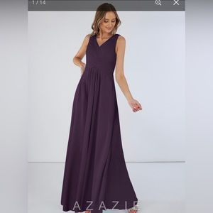 Azazie Flora Plum Bridesmaid Dress A8
